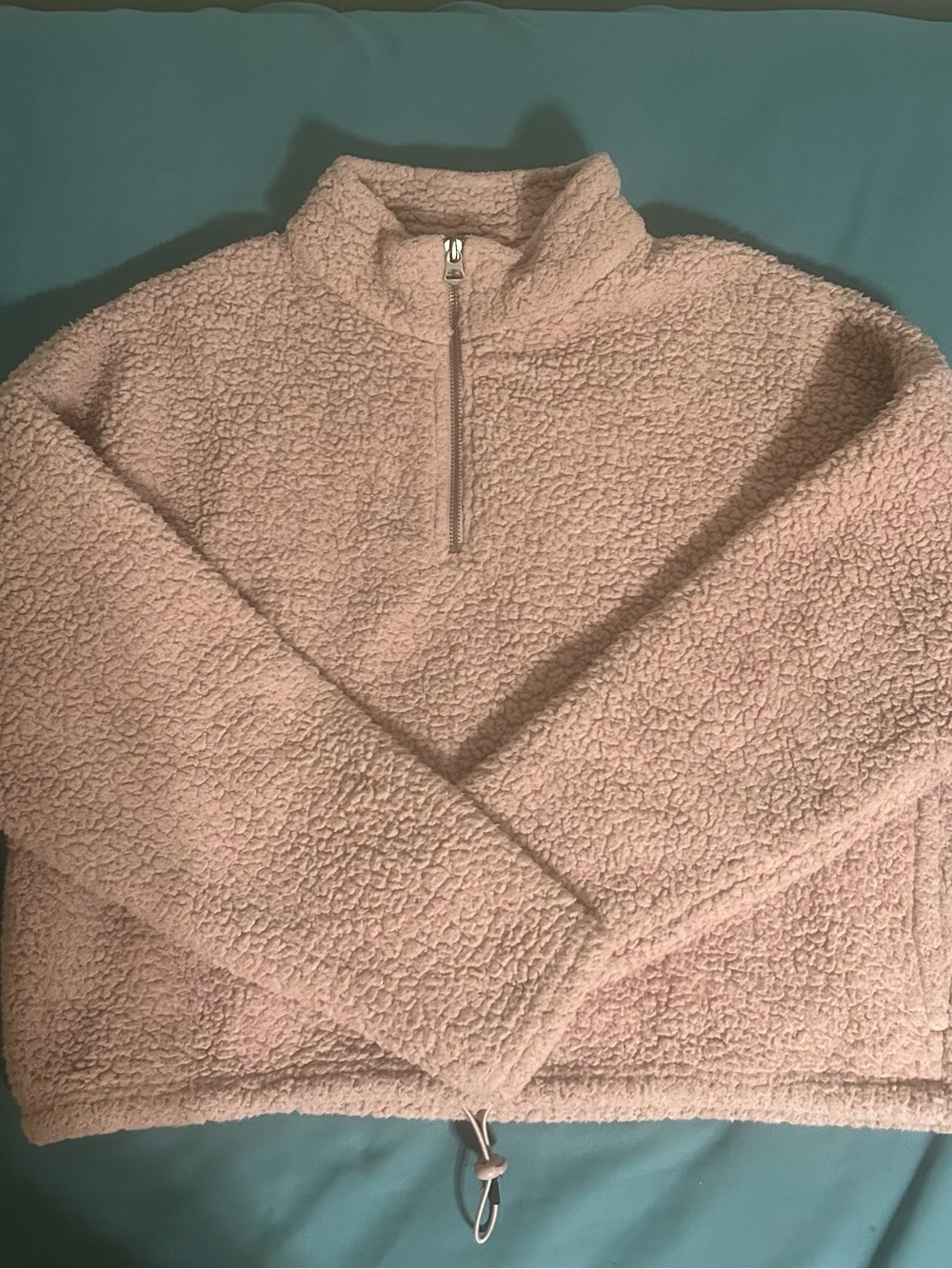 Women Plush Zip-Front Jacket - Pink